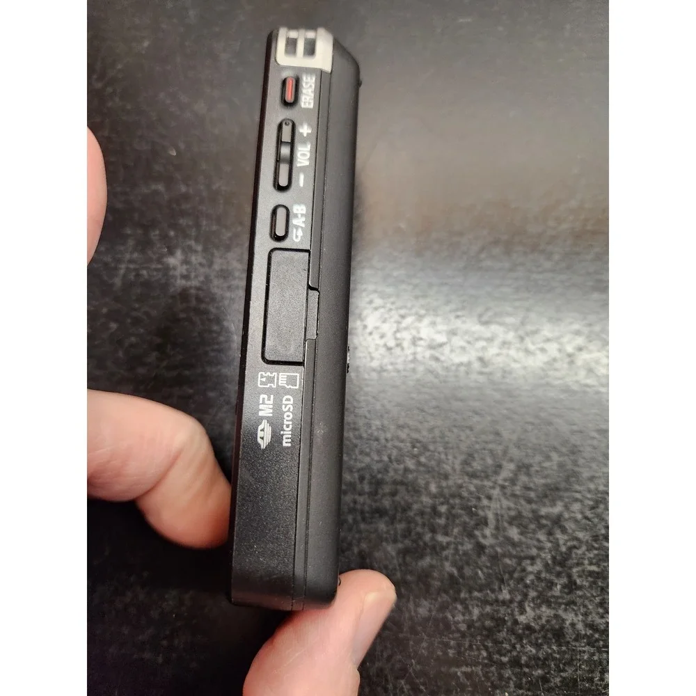 Sony ICD-PX470 Digital Voice IC Recorder Built-in USB MicroSD/M2 Slot Black